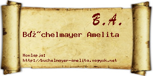 Büchelmayer Amelita névjegykártya